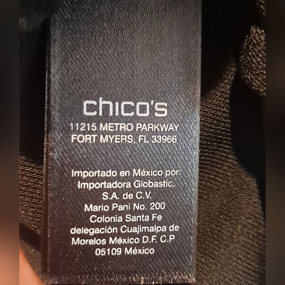 CHICO’S BLACK LABEL TOP NWT V Neck DOLMAN SLEEVES SIZE (3) XL 16 - Picture 5 of 10